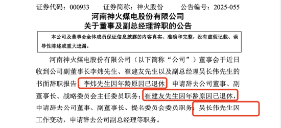 掌乐策略 神火股份3位高管集中离场！副董李炜、崔建友退休，吴长伟辞副总，2位退休薪酬隐身，吴长伟69万年薪在列