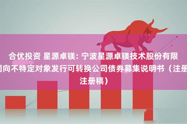 合优投资 星源卓镁: 宁波星源卓镁技术股份有限公司向不特定对象发行可转换公司债券募集说明书（注册稿）